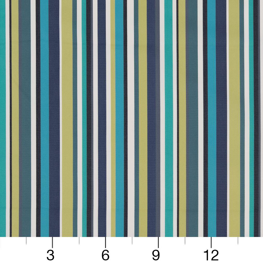 D1424 Stripe Mirage Stripe Blue,Green Charlotte Fabrics