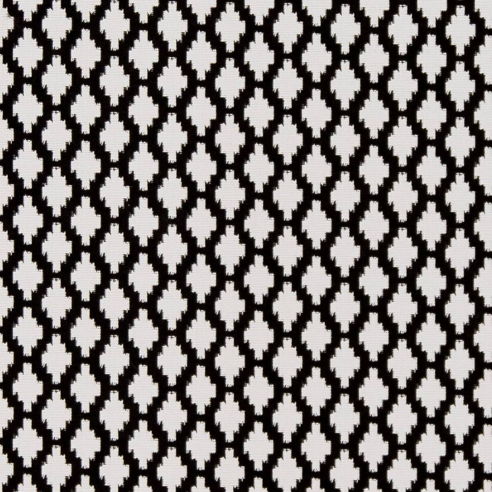 D1427 Abstract & Geometric,Diamonds,Global Onyx Inca Black Charlotte Fabrics