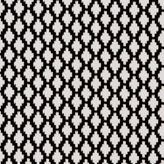 D1427 Abstract & Geometric,Diamonds,Global Onyx Inca Black Charlotte Fabrics