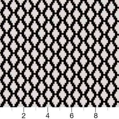 D1427 Abstract & Geometric,Diamonds,Global Onyx Inca Black Charlotte Fabrics
