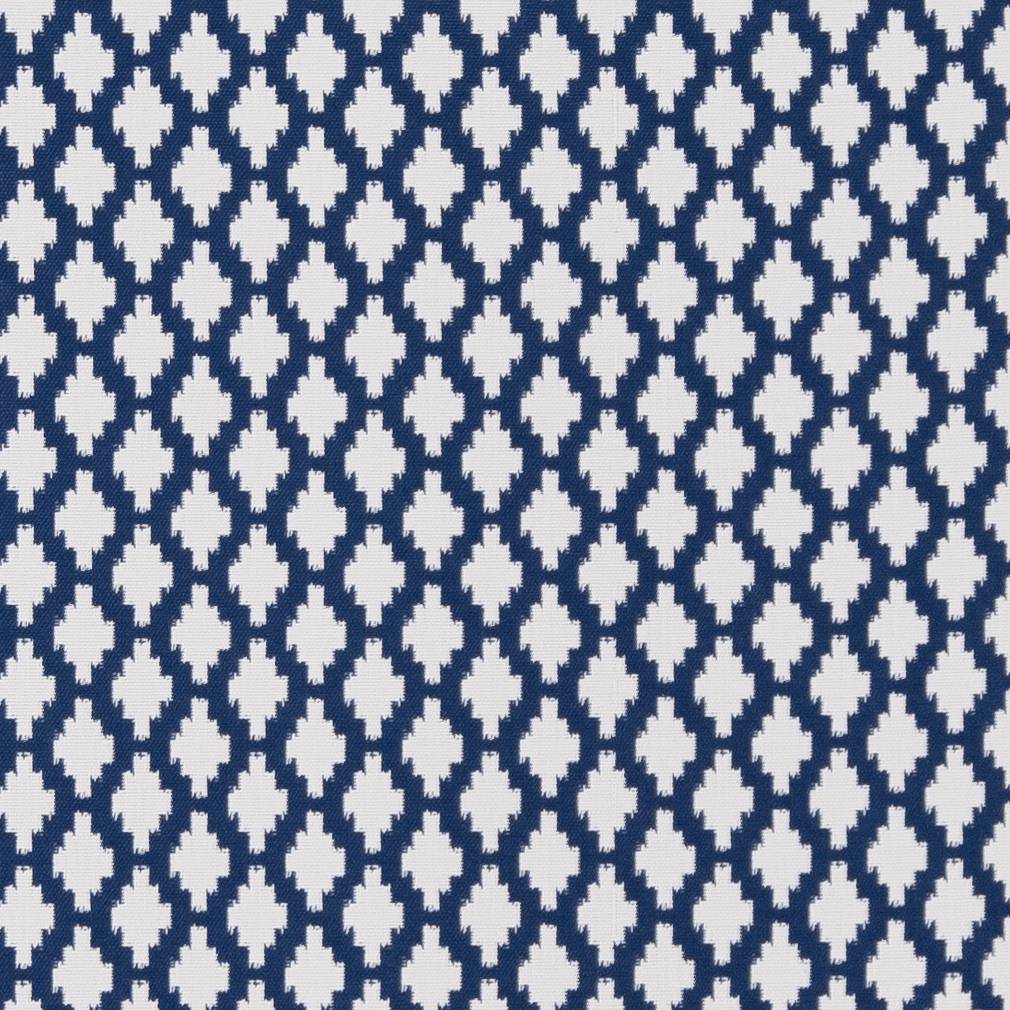 D1429 Abstract & Geometric,Diamonds,Global Indigo Inca Blue Charlotte Fabrics