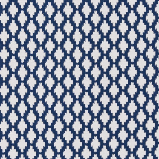 D1429 Abstract & Geometric,Diamonds,Global Indigo Inca Blue Charlotte Fabrics