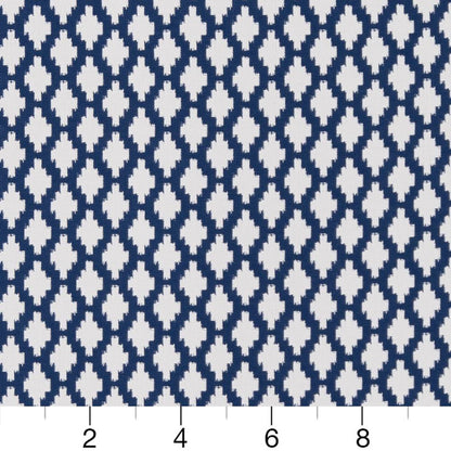 D1429 Abstract & Geometric,Diamonds,Global Indigo Inca Blue Charlotte Fabrics