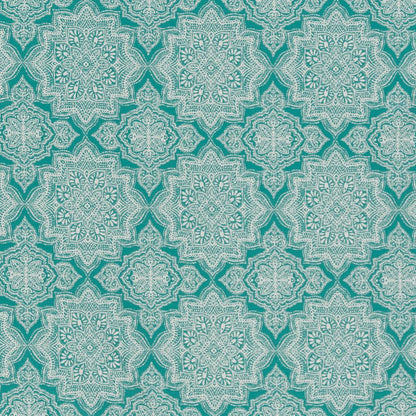 D1434 Abstract & Geometric,Global Lagoon Mandala Aqua & Teal Charlotte Fabrics