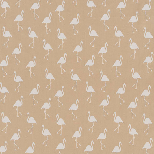D1437 Novelty Ecru Flamingo Beige & Taupe Charlotte Fabrics
