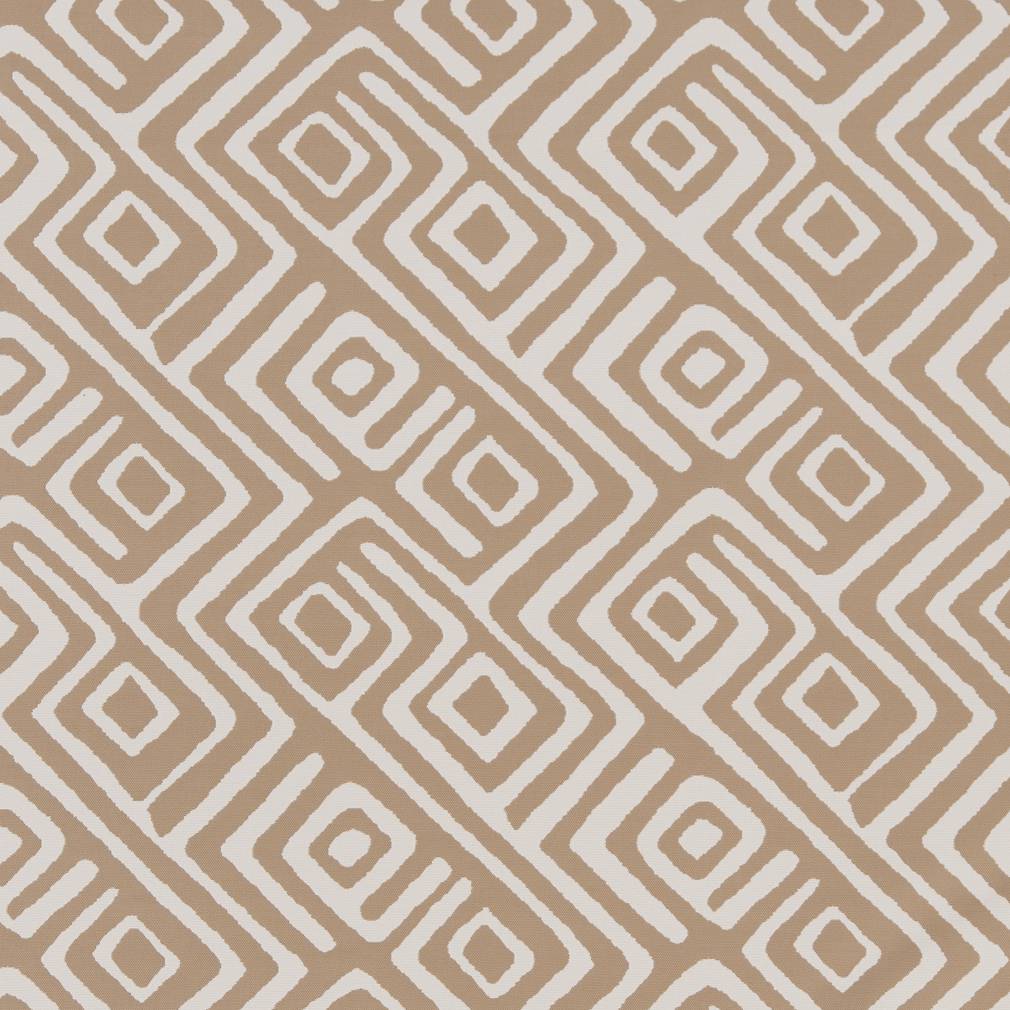 D1443 Abstract & Geometric Sand Labyrinth Beige & Taupe Charlotte Fabrics