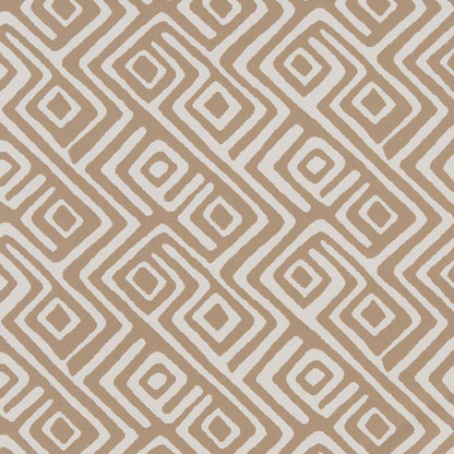D1443 Abstract & Geometric Sand Labyrinth Beige & Taupe Charlotte Fabrics