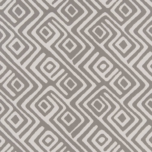 D1444 Abstract & Geometric Dolphin Labyrinth Grey & Silver Charlotte Fabrics