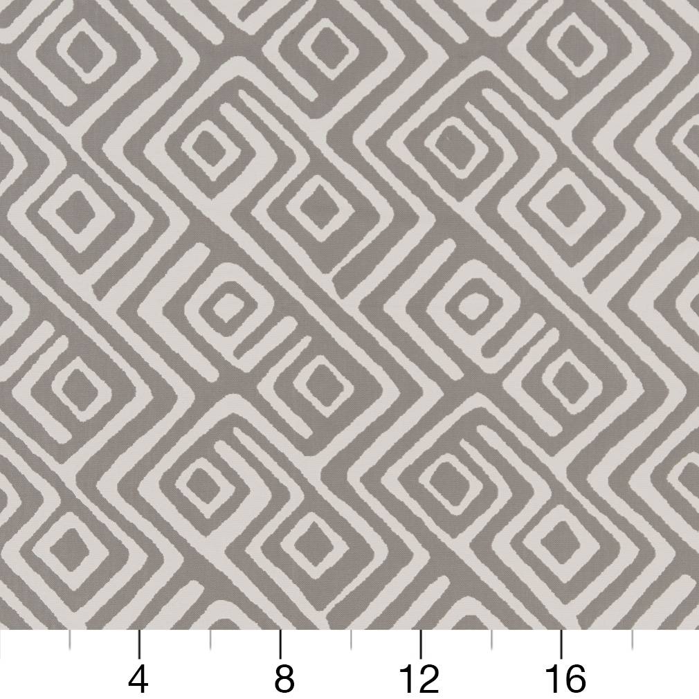 D1444 Abstract & Geometric Dolphin Labyrinth Grey & Silver Charlotte Fabrics