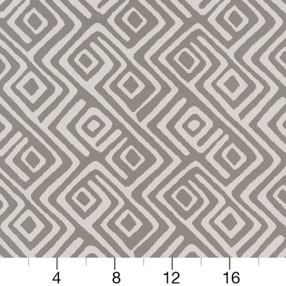 D1444 Abstract & Geometric Dolphin Labyrinth Grey & Silver Charlotte Fabrics