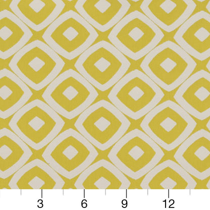 D1455 Abstract & Geometric Lime Mayan Green Charlotte Fabrics
