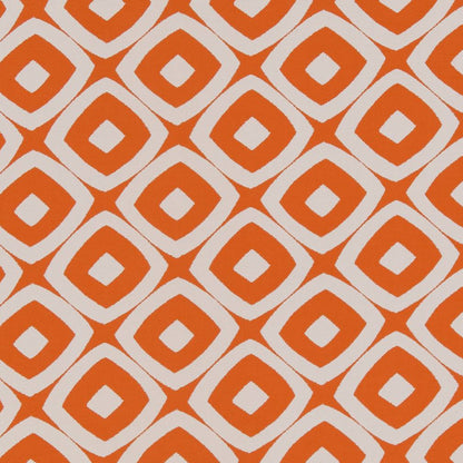 D1457 Abstract & Geometric Tangerine Mayan Orange & Rust Charlotte Fabrics