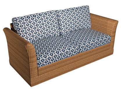 D1458 Abstract & Geometric Indigo Mayan Blue Charlotte Fabrics
