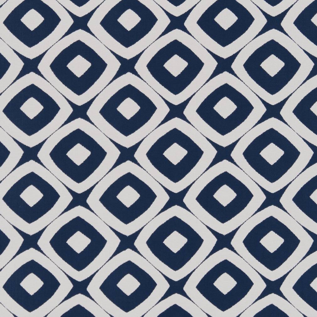 D1458 Abstract & Geometric Indigo Mayan Blue Charlotte Fabrics