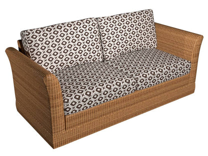 D1459 Abstract & Geometric Coconut Mayan Brown Charlotte Fabrics