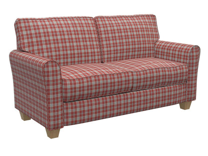 D150 Plaid Brick Tartan Red & Burgundy Charlotte Fabrics