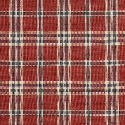 D150 Plaid Brick Tartan Red & Burgundy Charlotte Fabrics
