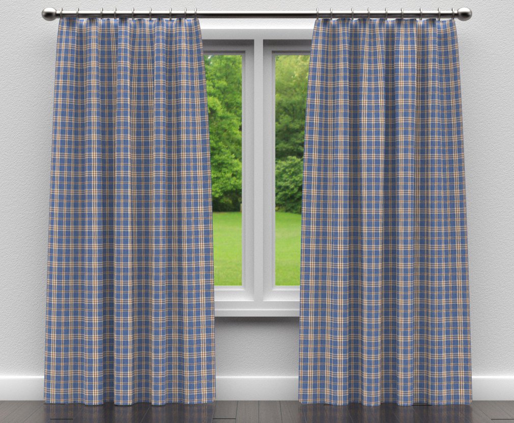 D151 Plaid Wedgewood Tartan Blue Charlotte Fabrics