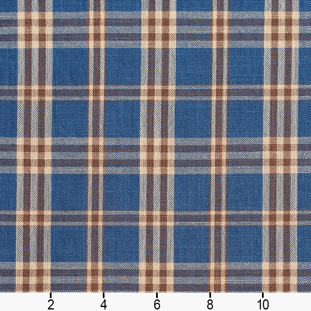 D151 Plaid Wedgewood Tartan Blue Charlotte Fabrics