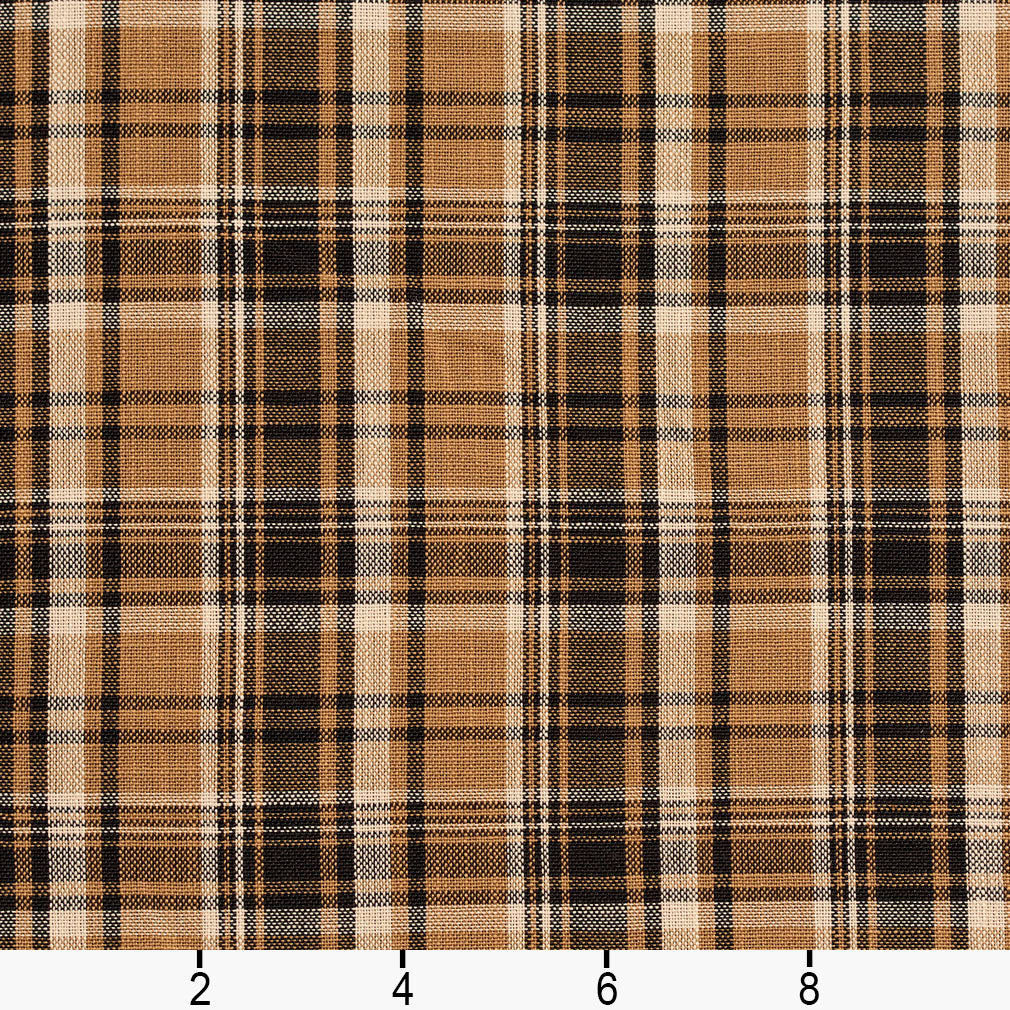 D152 Plaid Onyx Tartan Black,Brown Charlotte Fabrics