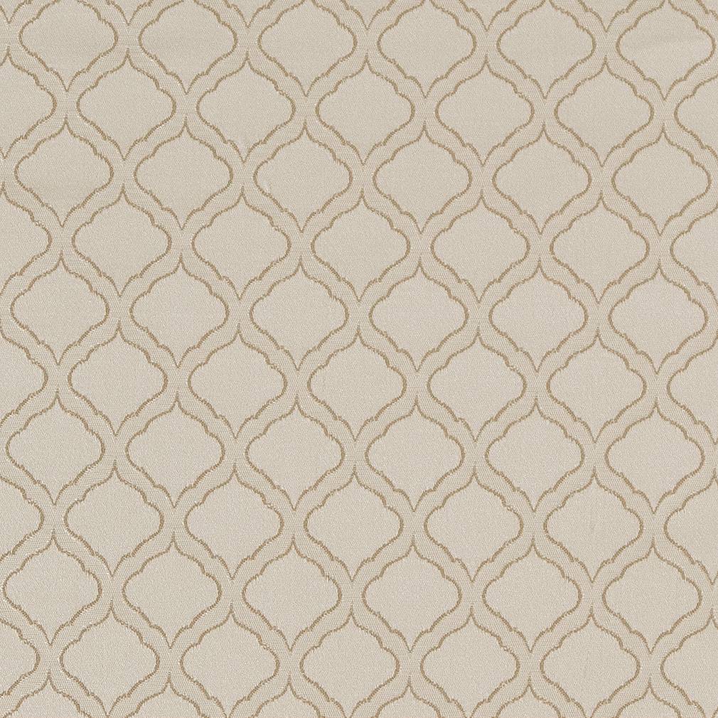 D1532 Abstract & Geometric,Small Scale Champagne Ogee Beige & Taupe Charlotte Fabrics