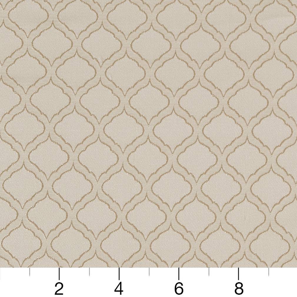 D1532 Abstract & Geometric,Small Scale Champagne Ogee Beige & Taupe Charlotte Fabrics