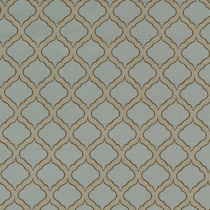 D1533 Abstract & Geometric,Small Scale Seaglass Ogee Aqua & Teal Charlotte Fabrics