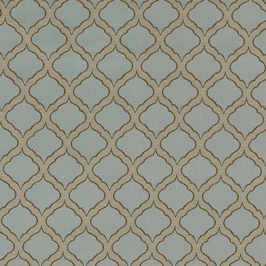 D1533 Abstract & Geometric,Small Scale Seaglass Ogee Aqua & Teal Charlotte Fabrics