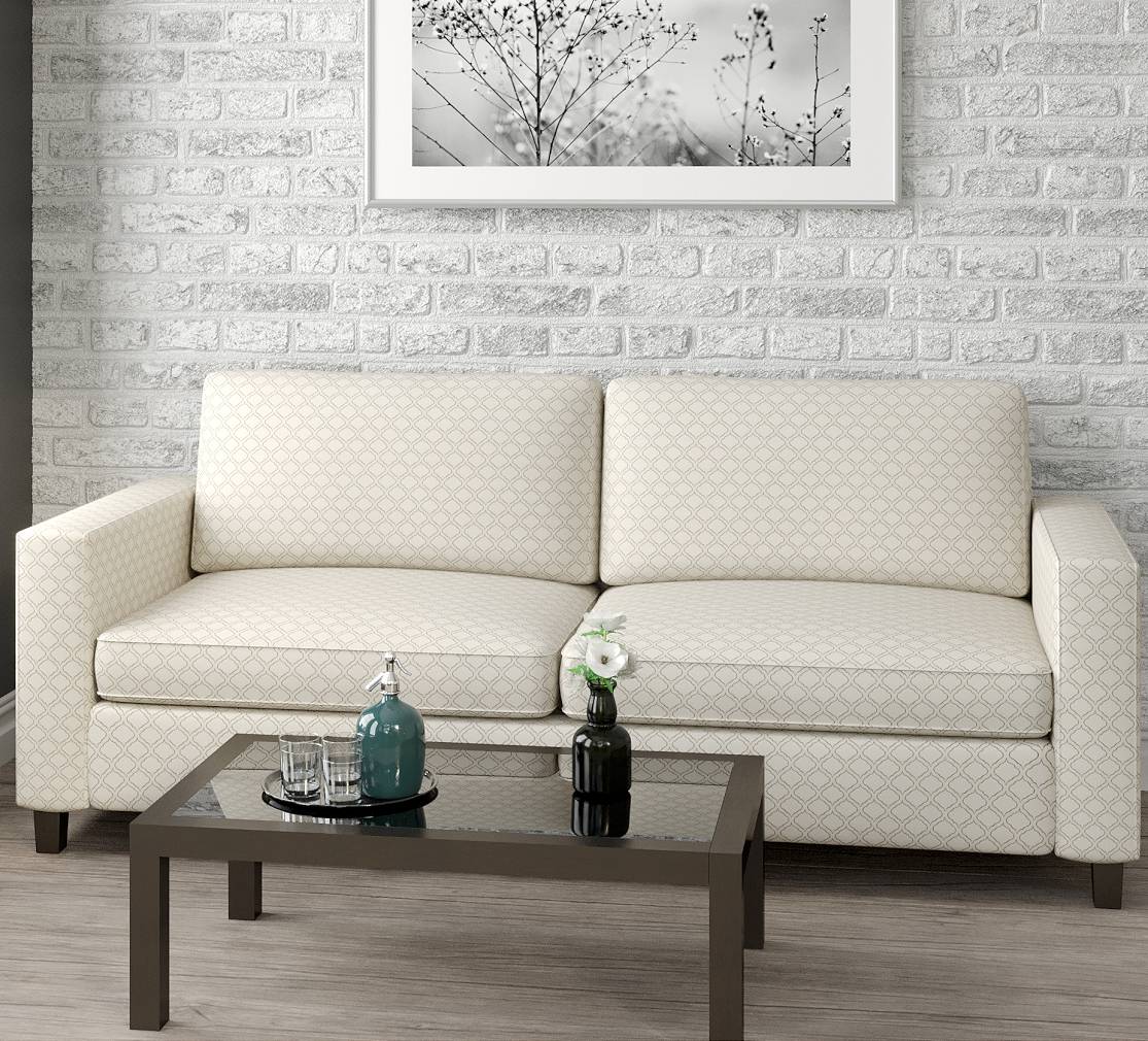 D1537 Abstract & Geometric,Small Scale Platinum Ogee Grey & Silver Charlotte Fabrics
