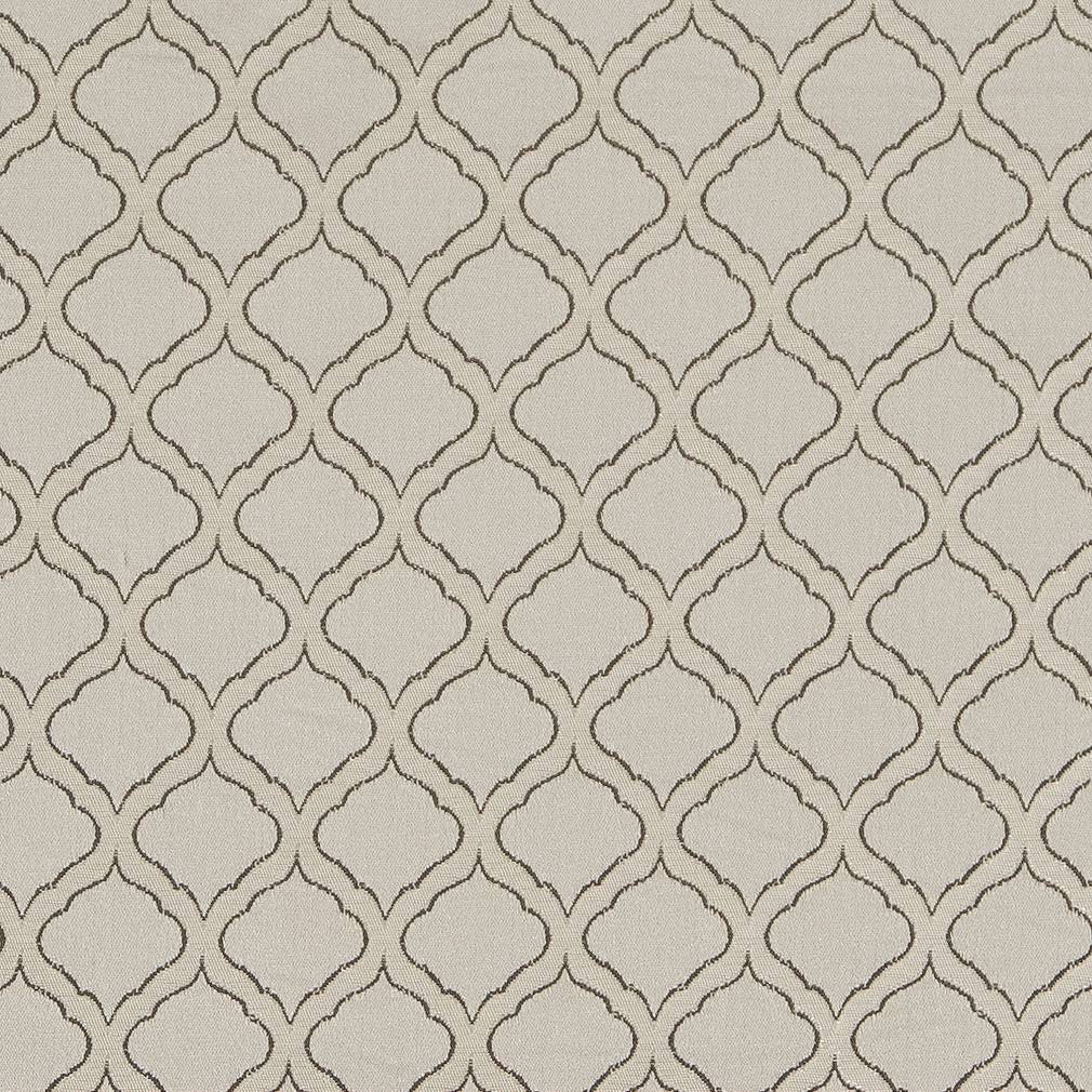 D1537 Abstract & Geometric,Small Scale Platinum Ogee Grey & Silver Charlotte Fabrics
