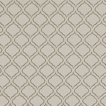 D1537 Abstract & Geometric,Small Scale Platinum Ogee Grey & Silver Charlotte Fabrics
