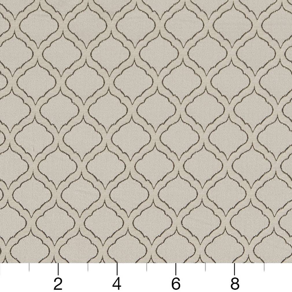D1537 Abstract & Geometric,Small Scale Platinum Ogee Grey & Silver Charlotte Fabrics