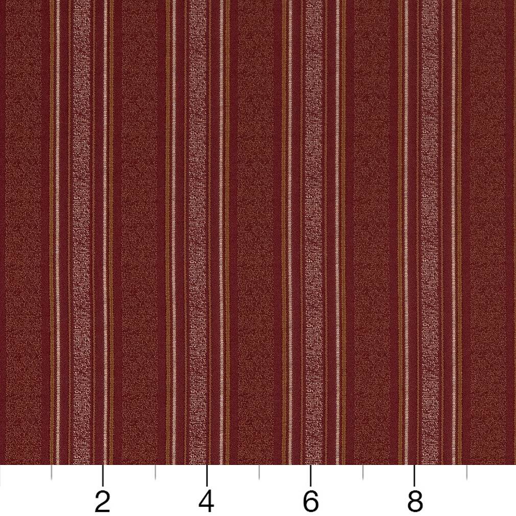 D1539 Stripe Merlot Stripe Red & Burgundy Charlotte Fabrics