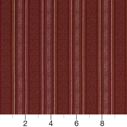 D1539 Stripe Merlot Stripe Red & Burgundy Charlotte Fabrics