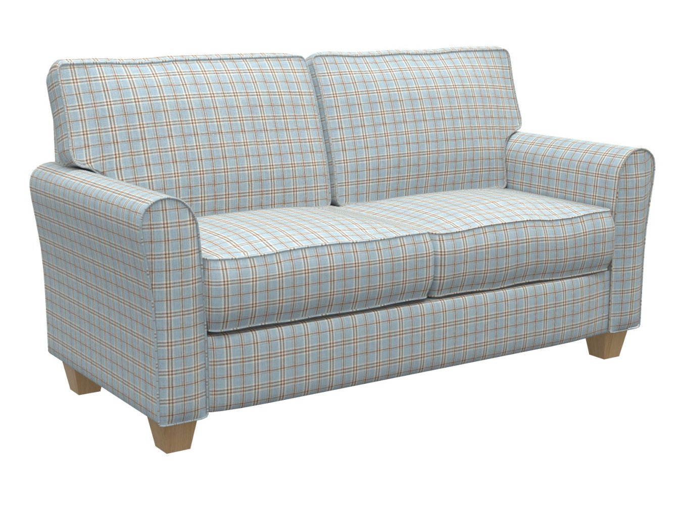 D153 Plaid Cornflower Tartan Blue Charlotte Fabrics