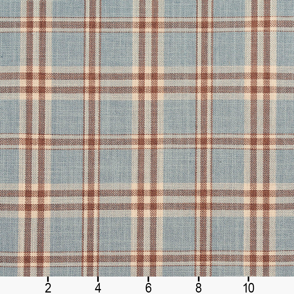 D153 Plaid Cornflower Tartan Blue Charlotte Fabrics