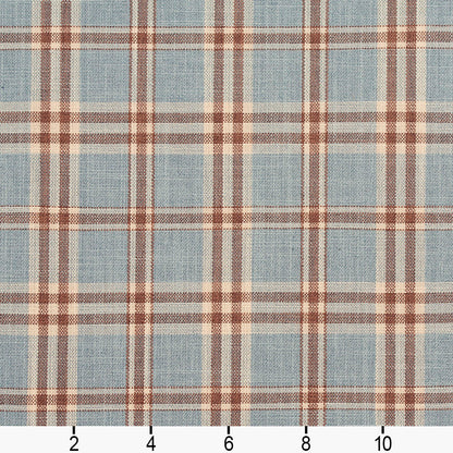 D153 Plaid Cornflower Tartan Blue Charlotte Fabrics