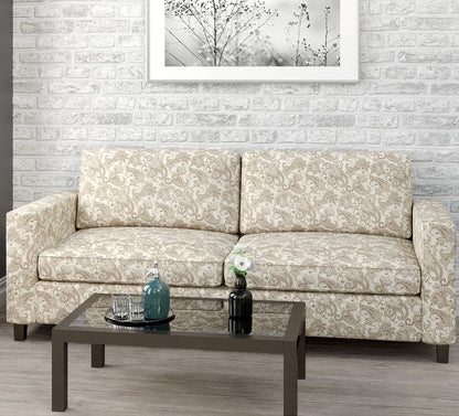 D1554 Floral,Paisley Marble Paisley Brown Charlotte Fabrics