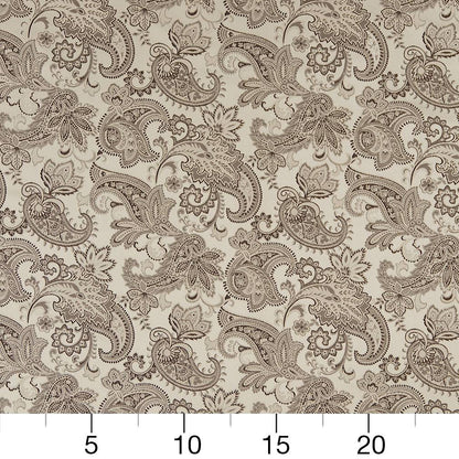 D1554 Floral,Paisley Marble Paisley Brown Charlotte Fabrics