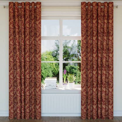 D1555 Floral,Paisley Merlot Paisley Red & Burgundy Charlotte Fabrics