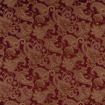 D1555 Floral,Paisley Merlot Paisley Red & Burgundy Charlotte Fabrics