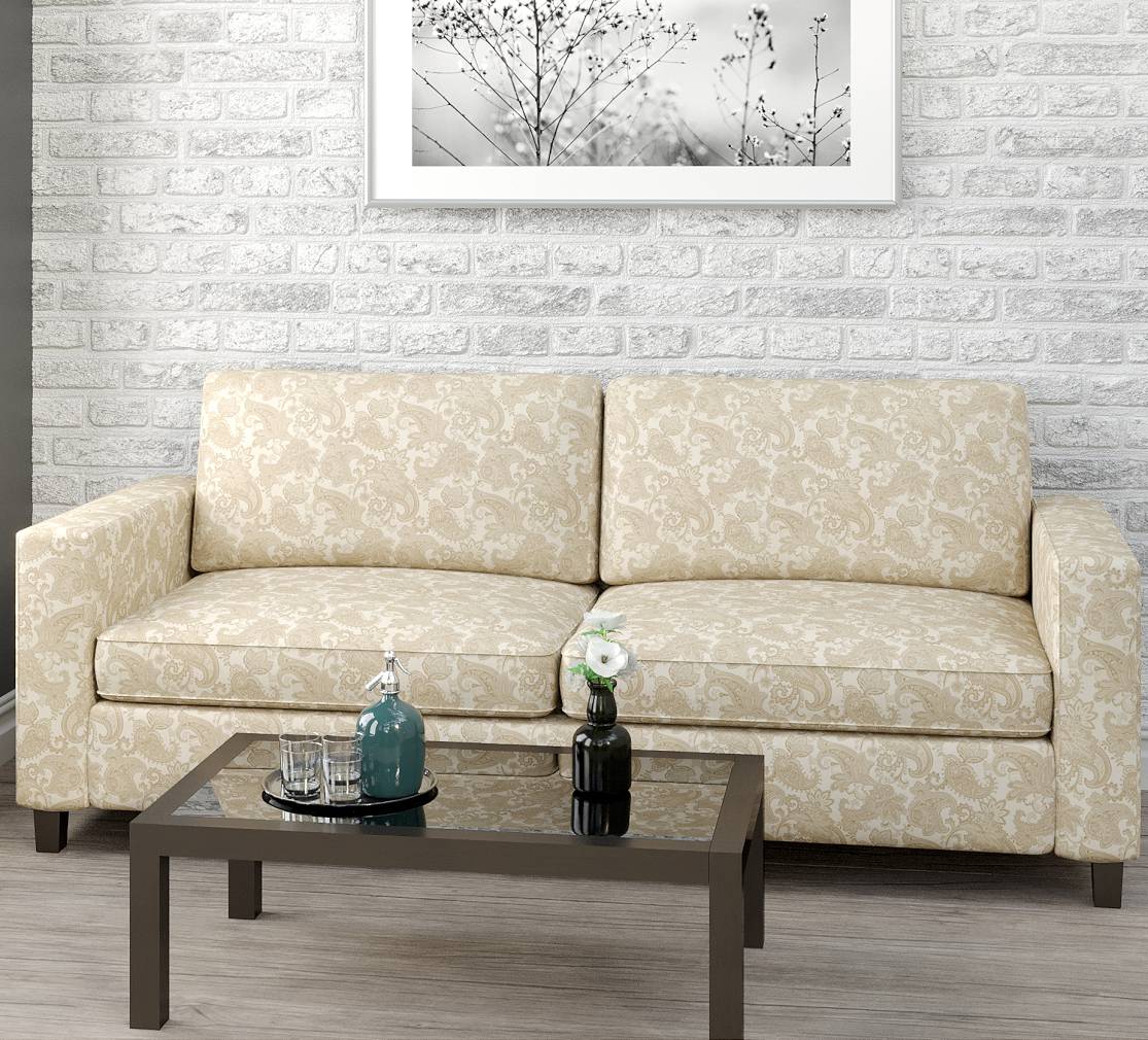 D1556 Floral,Paisley Champagne Paisley Beige & Taupe Charlotte Fabrics