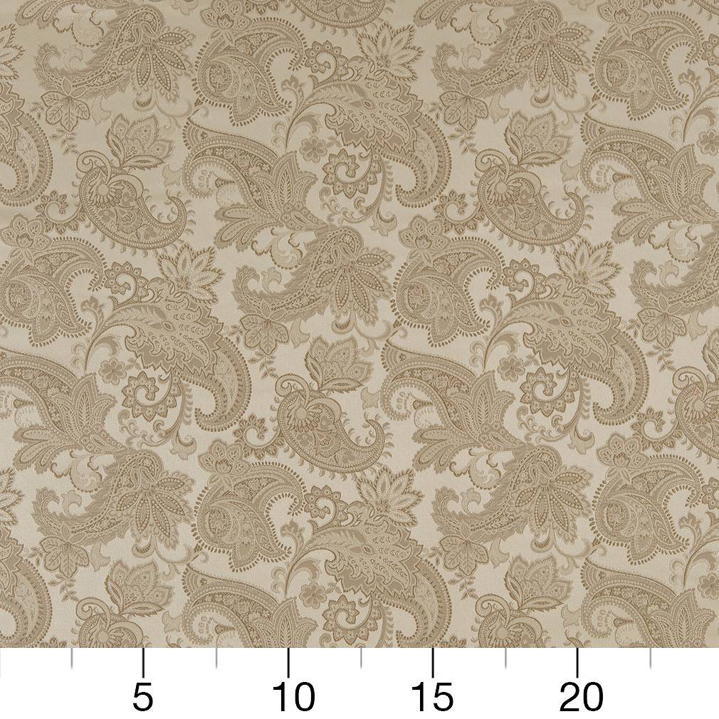 D1556 Floral,Paisley Champagne Paisley Beige & Taupe Charlotte Fabrics