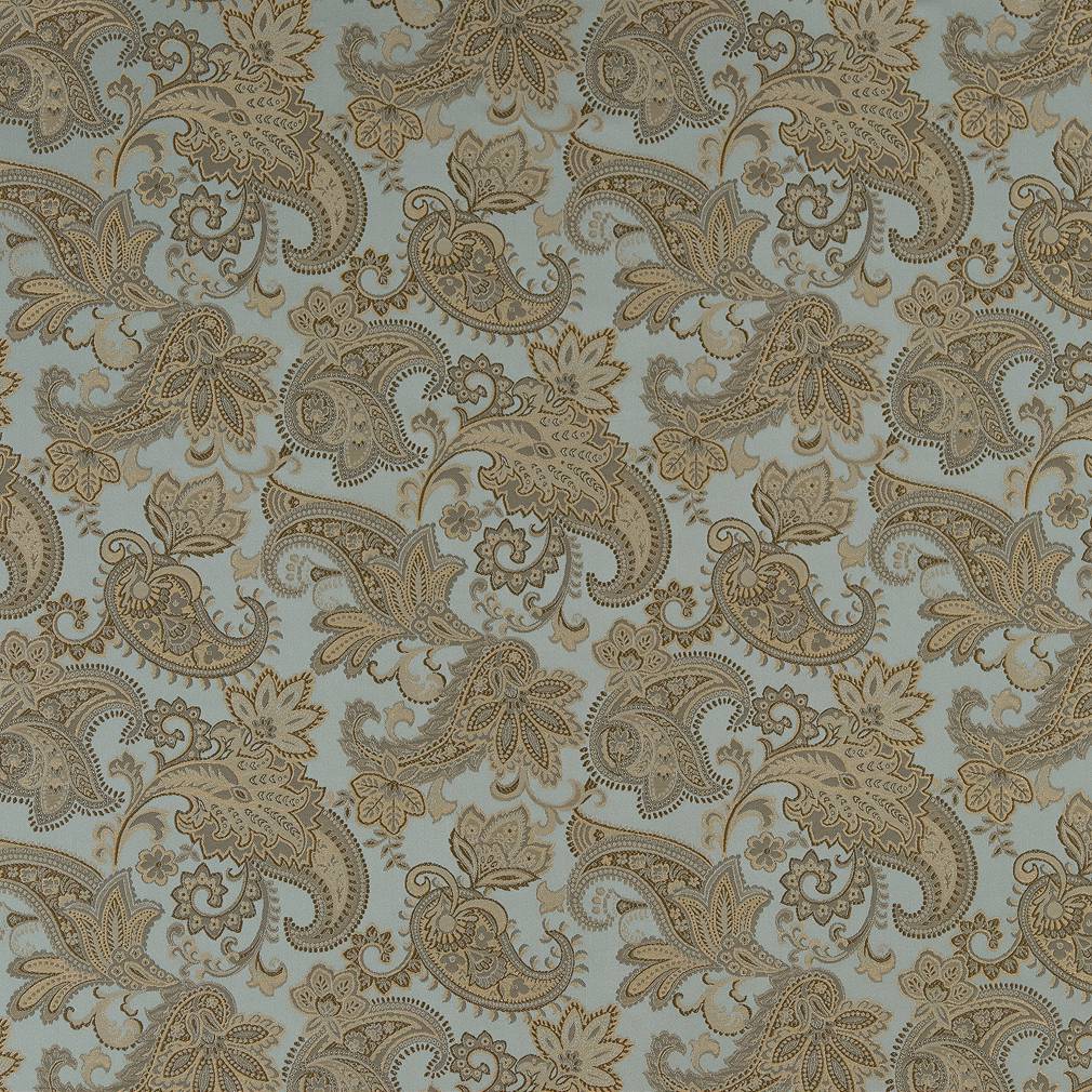 D1557 Floral,Paisley Seaglass Paisley Aqua & Teal Charlotte Fabrics