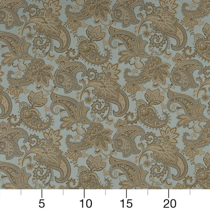 D1557 Floral,Paisley Seaglass Paisley Aqua & Teal Charlotte Fabrics