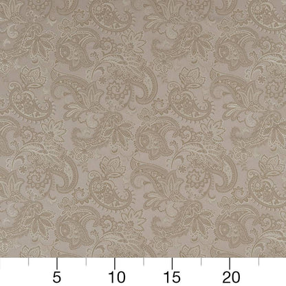 D1558 Floral,Paisley Pewter Paisley Grey & Silver Charlotte Fabrics