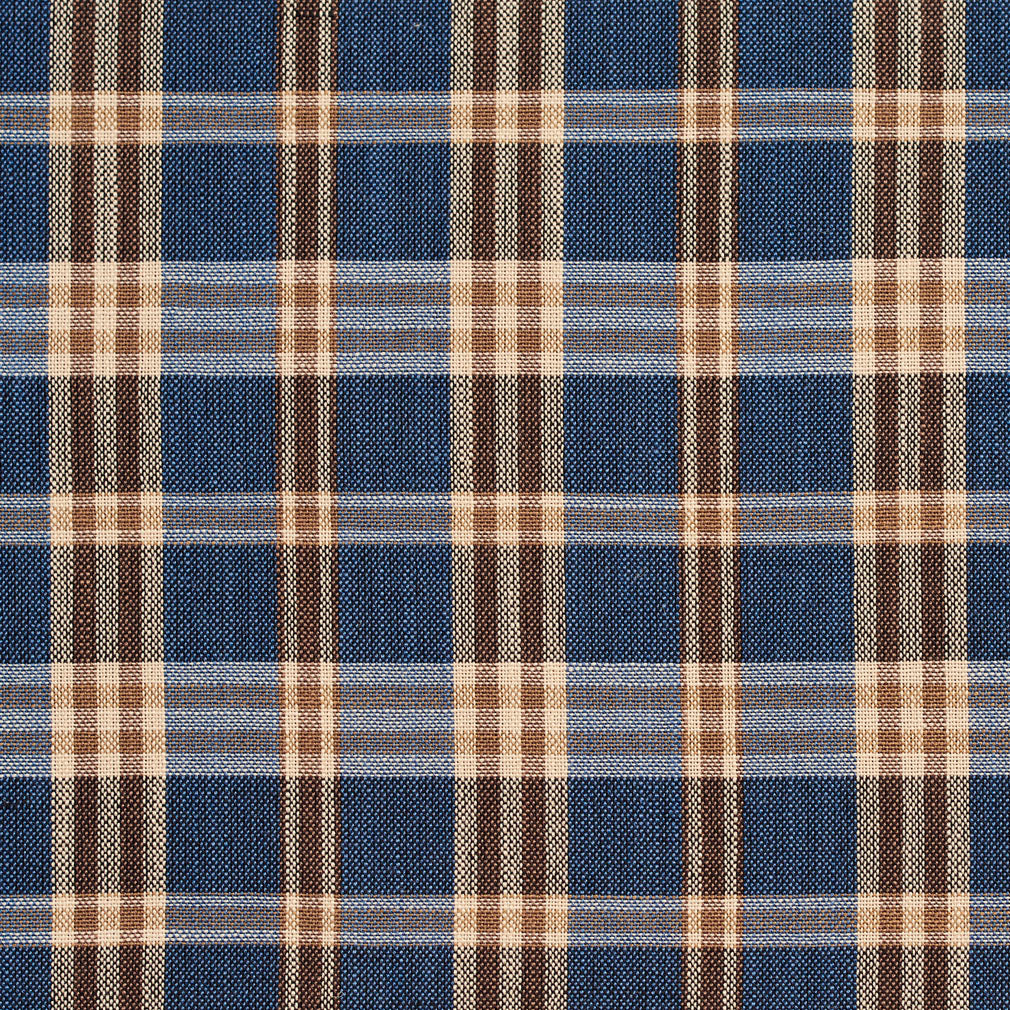 D155 Plaid Indigo Tartan Blue Charlotte Fabrics