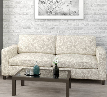 D1561 Floral,Paisley Platinum Paisley Grey & Silver Charlotte Fabrics