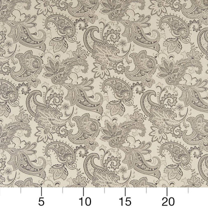 D1561 Floral,Paisley Platinum Paisley Grey & Silver Charlotte Fabrics