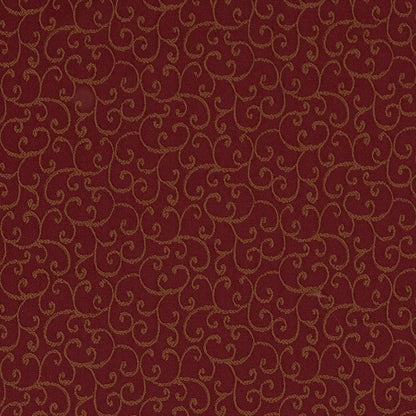 D1563 Small Scale Merlot Vine Red & Burgundy Charlotte Fabrics